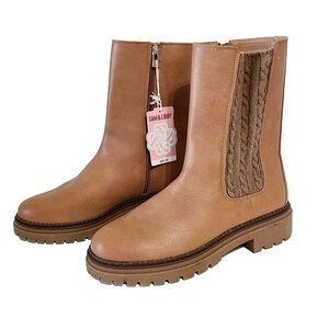 Sam & Libby Scarlett Combat Sweater Boots Size 11 Women's Grunge Zip Side NEW